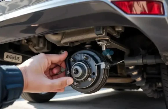 Правильная натяжка и регулировка ручного тормоза на Toyota Avensis